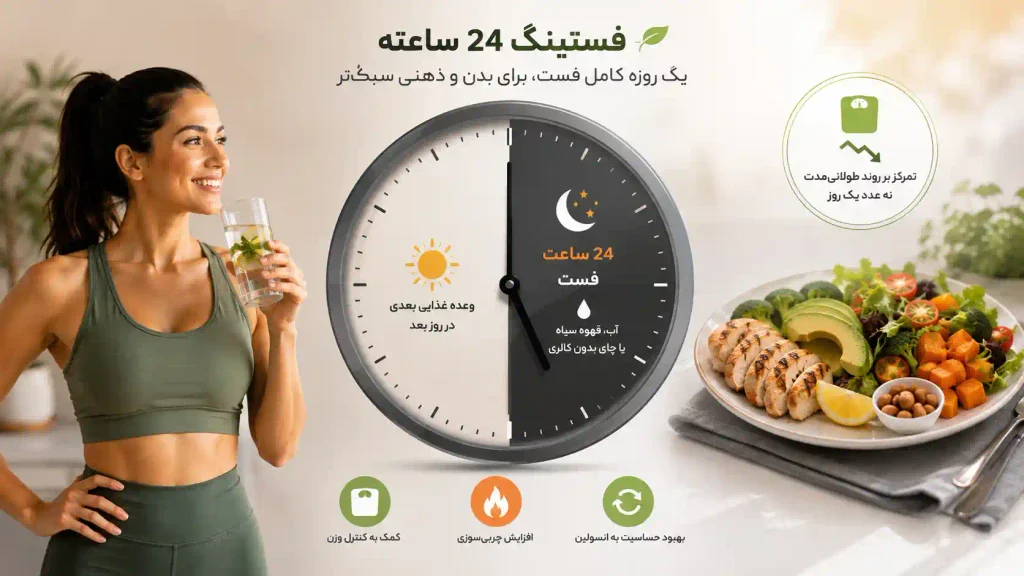 فستینگ 24 ساعته و تغییرات وزن در طول روز