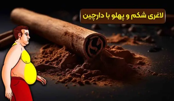 دارچین برای لاغری شکم وپهلو